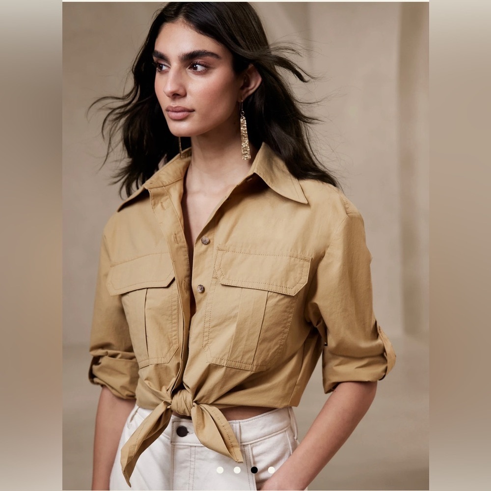 Banana Republic oversized utility shirt